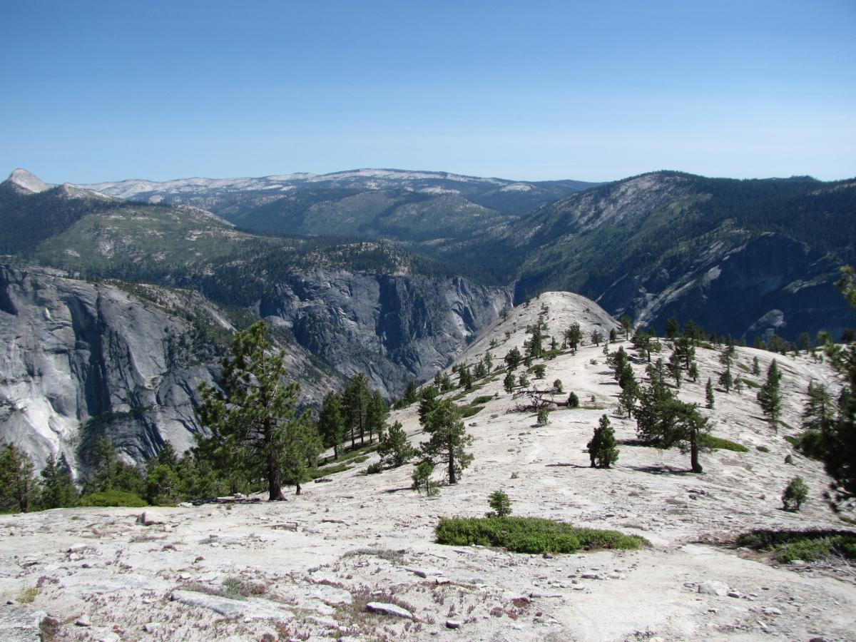 North Dome with views of Yosemite Valley